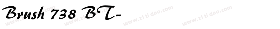 Brush 738 BT字体转换